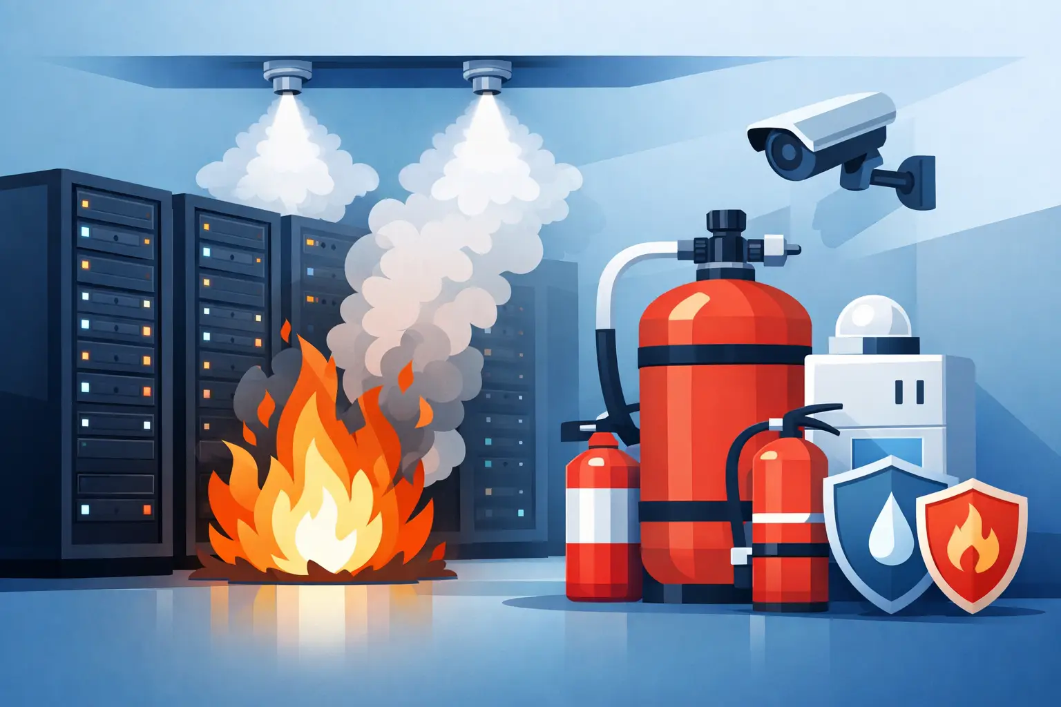 What a Server Room Fire Suppression System Needs
