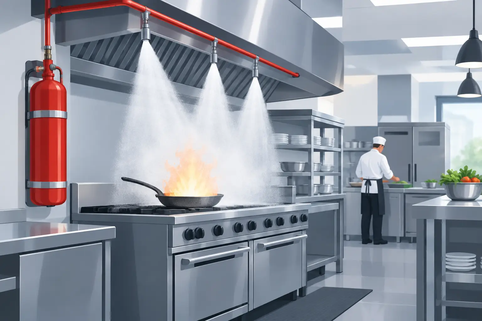 Commercial Kitchen Suppression That Protects Service