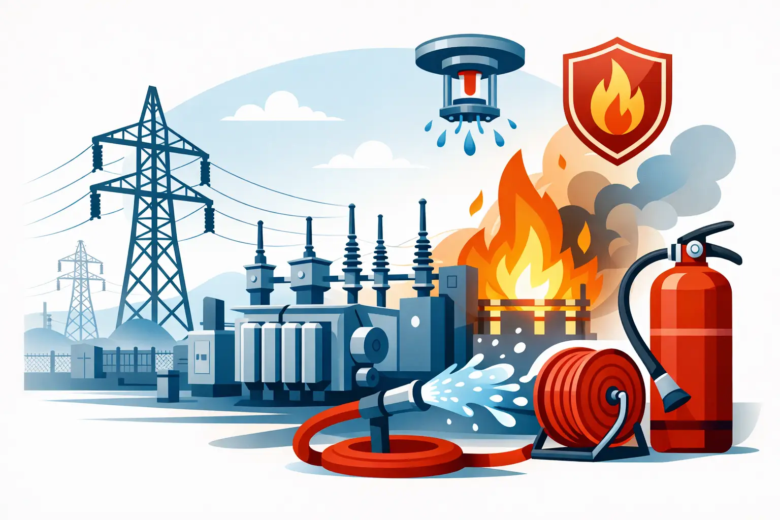 Fire Protection for Electrical Substations