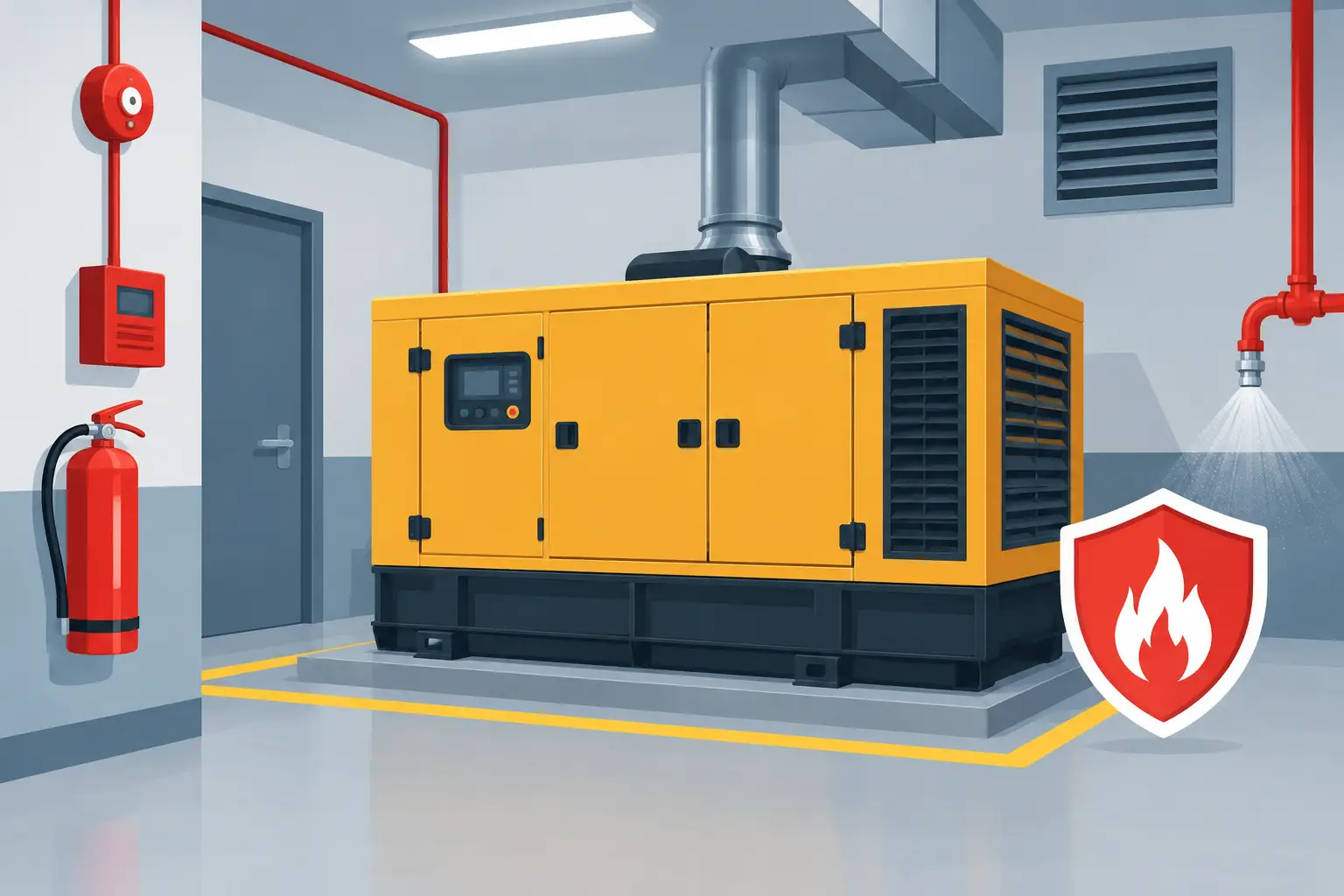 How to Protect Generator Rooms from Fire