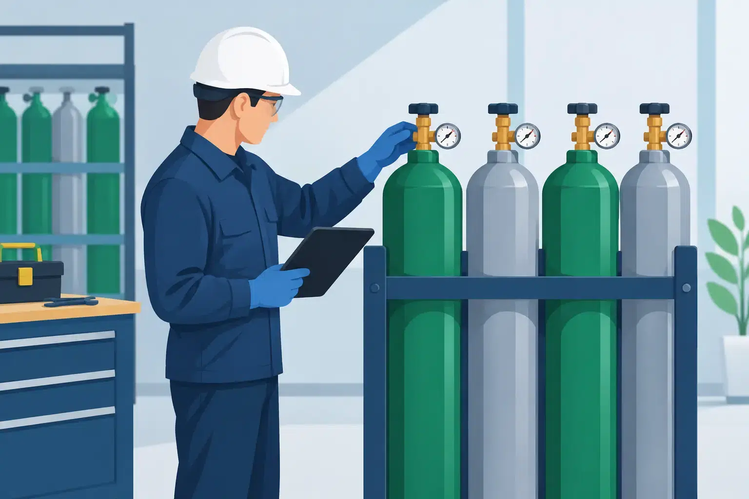 Maintaining Inert Gas Cylinders Properly
